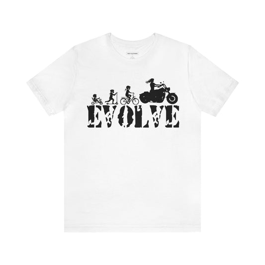 Female Biker Evolution | T-Shirt